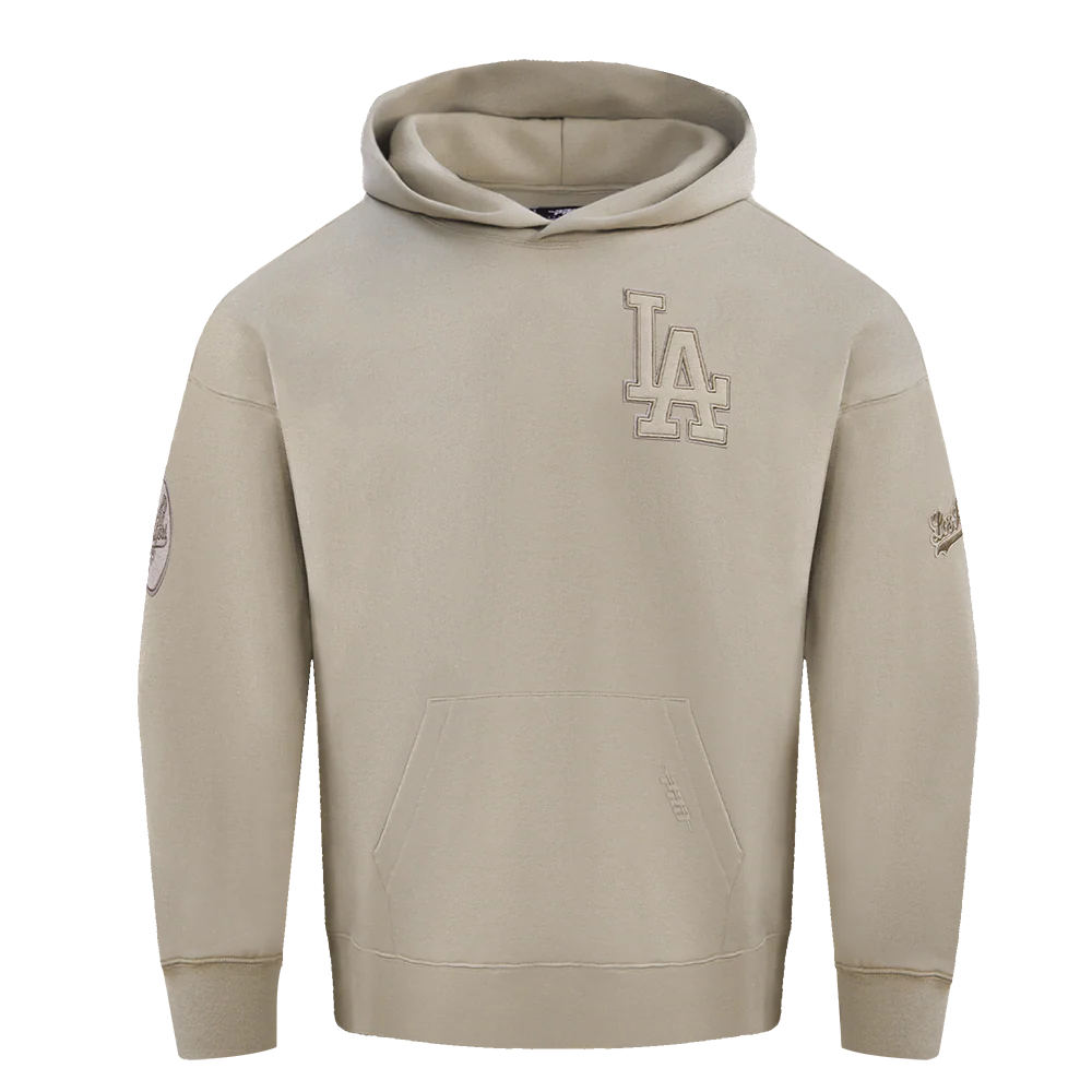 MLB LOS ANGELES DODGERS NEUTRAL DROP SHOULDER MEN'S PULLOVER HOODIE