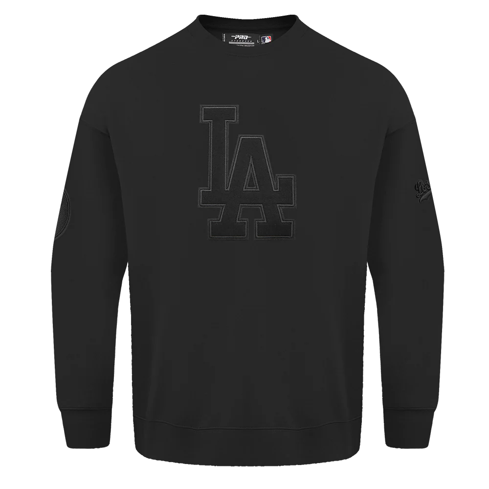 MLB LOS ANGELES DODGERS NEUTRAL DROP SHOULDER FLEECE CREWNECK