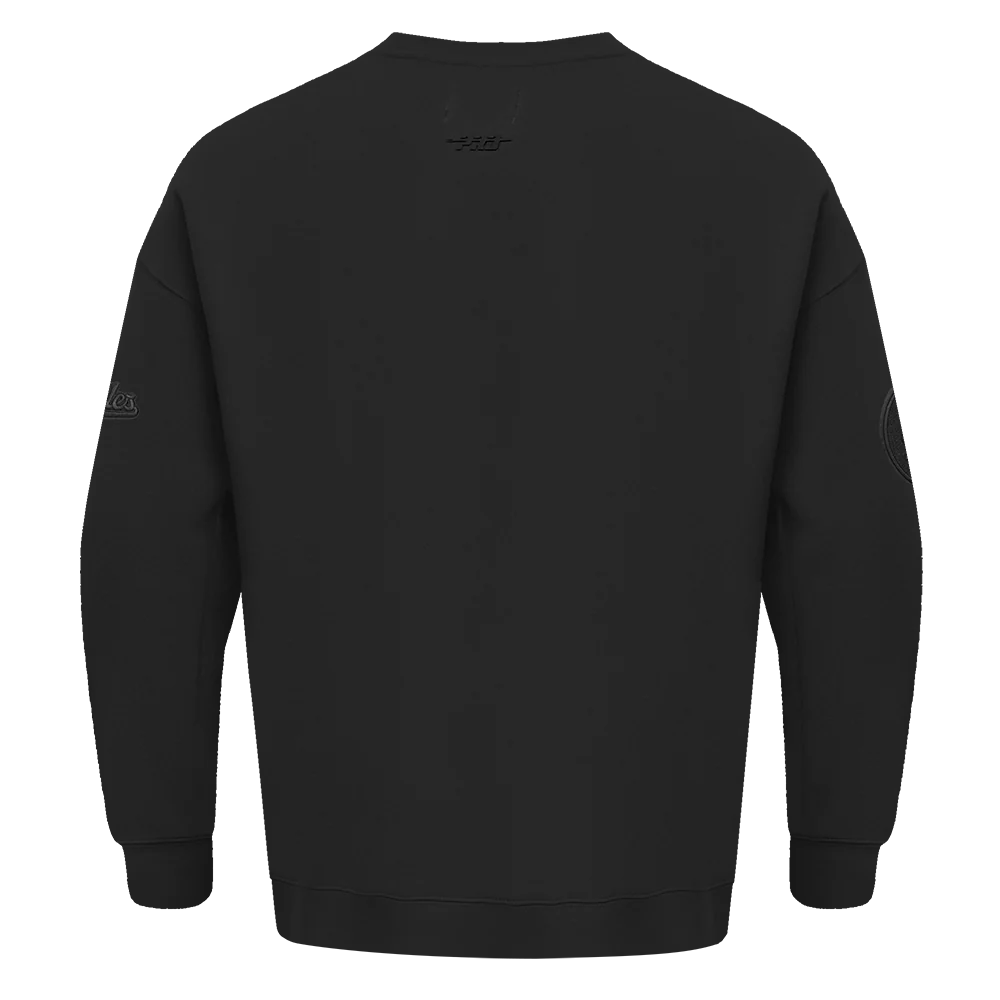 MLB LOS ANGELES DODGERS NEUTRAL DROP SHOULDER FLEECE CREWNECK