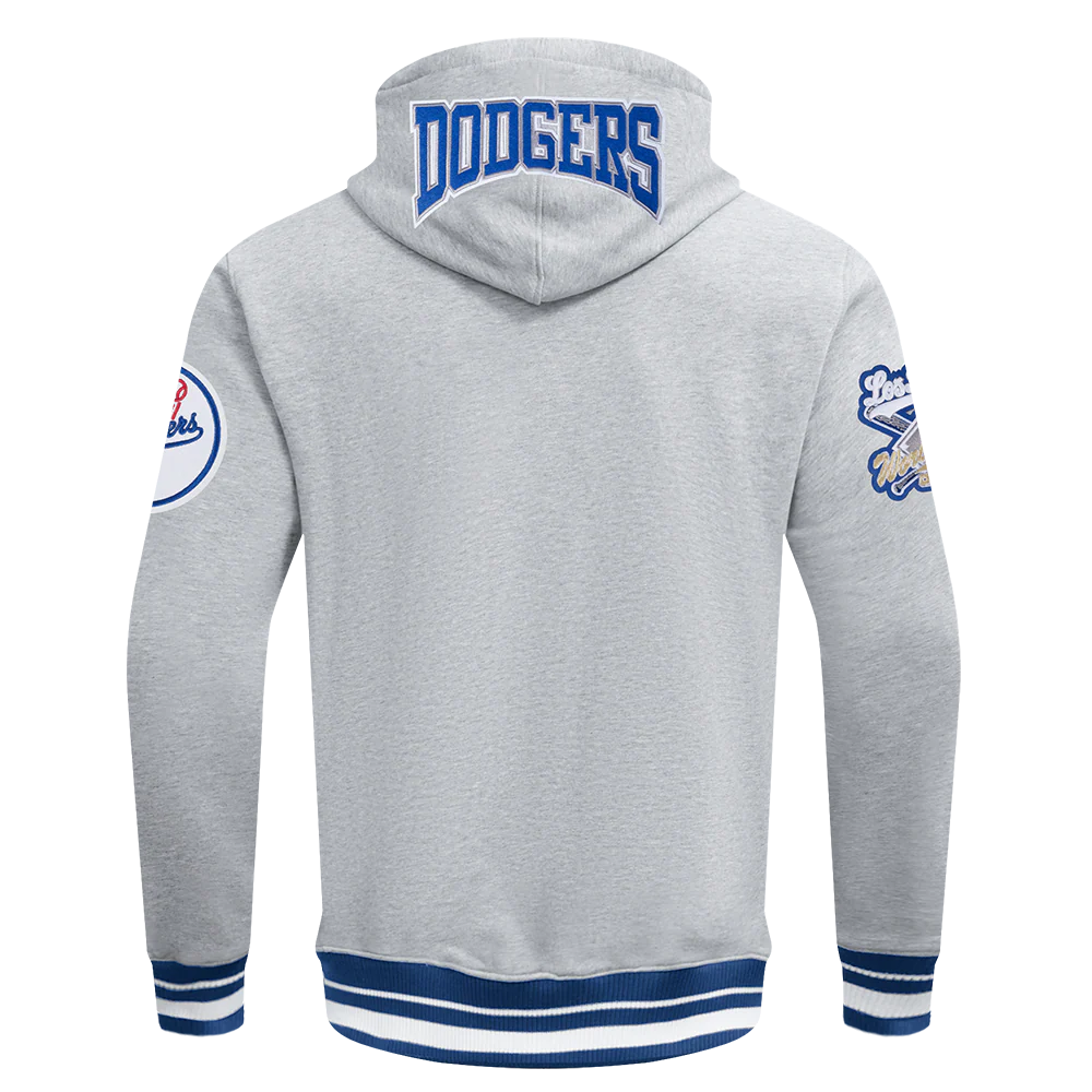 MLB LOS ANGELES DODGERS CREST EMBLEM RIB FLC PO HOODIE