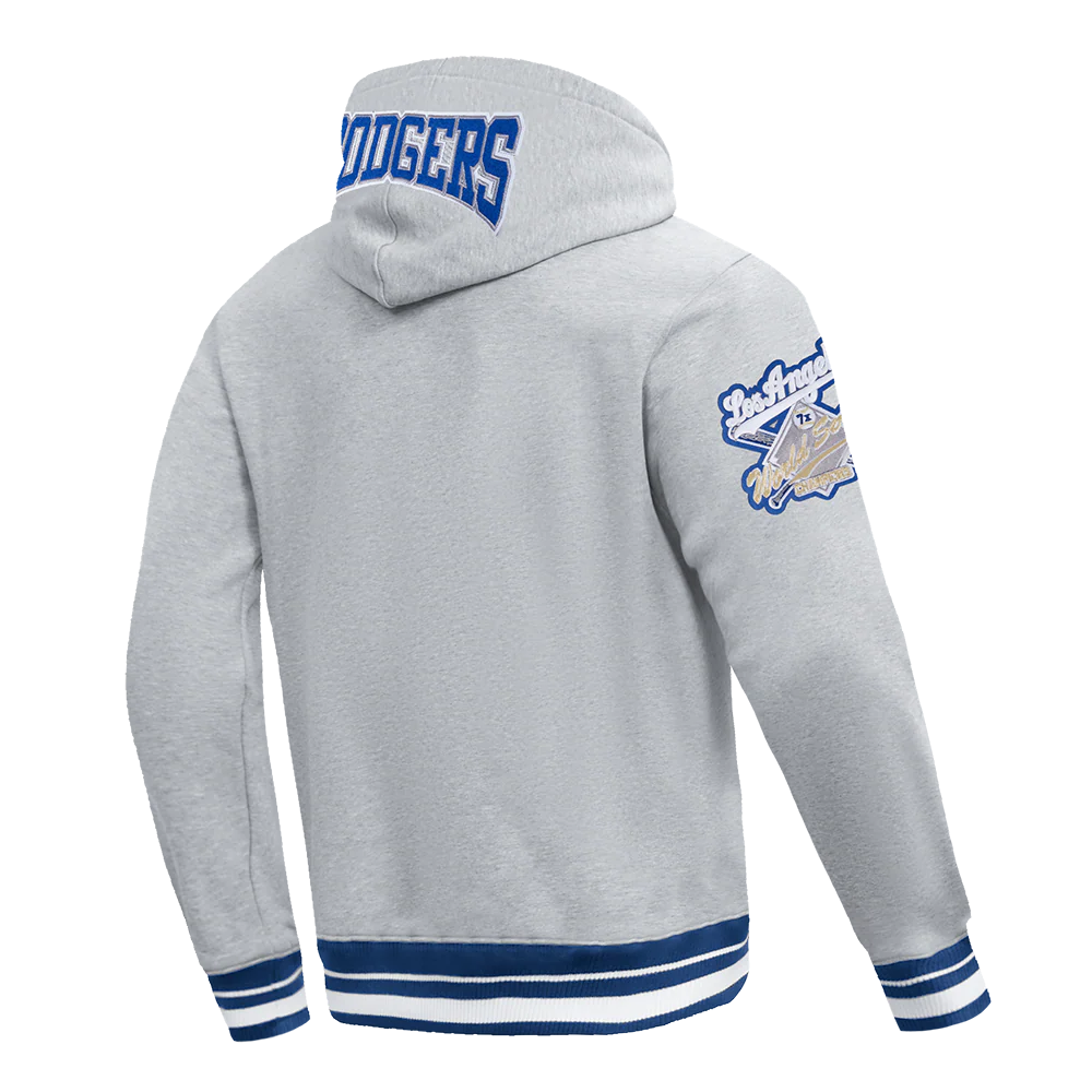 MLB LOS ANGELES DODGERS CREST EMBLEM RIB FLC PO HOODIE