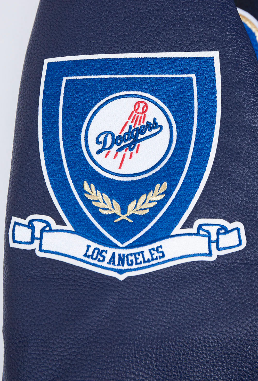 MLB LOS ANGELES DODGERS PRO PREP PLAID MEN'S WOOL VARSITY JACKET