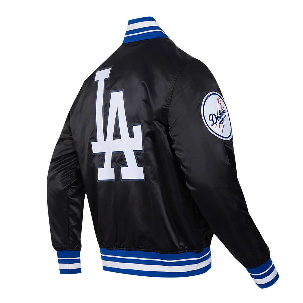 MLB LOS ANGELES DODGERS SCRIPT TAIL MEN'S SATIN JACKET