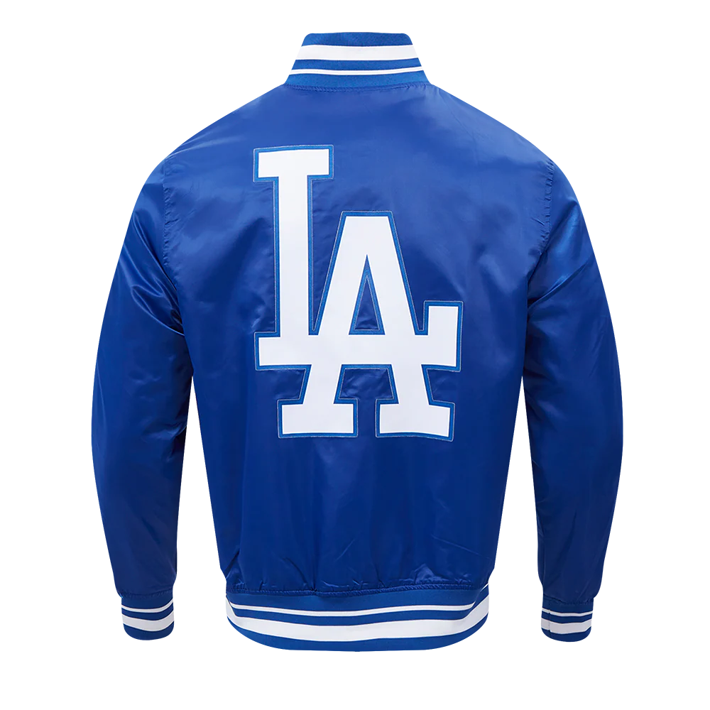 MLB LOS ANGELES DODGERS SCRIPT TAIL MEN'S SATIN JACKET