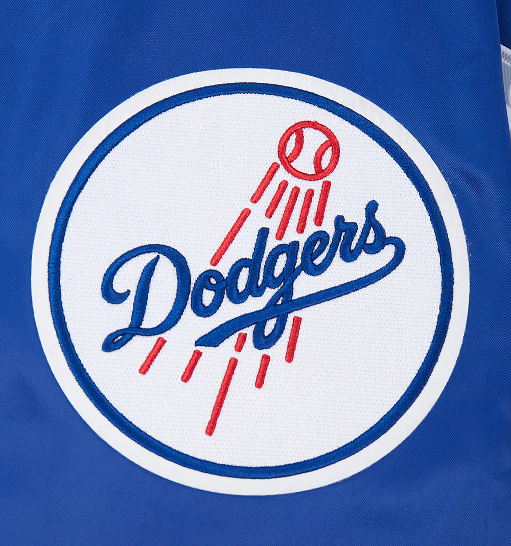 MLB LOS ANGELES DODGERS SCRIPT TAIL MEN'S SATIN JACKET