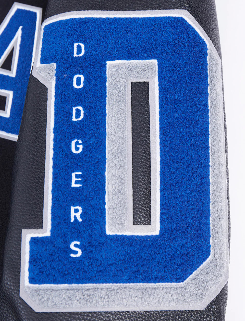 MLB LOS ANGELES DODGERS OLD ENGLISH MEN'S RIB WOOL VARSITY JACKET