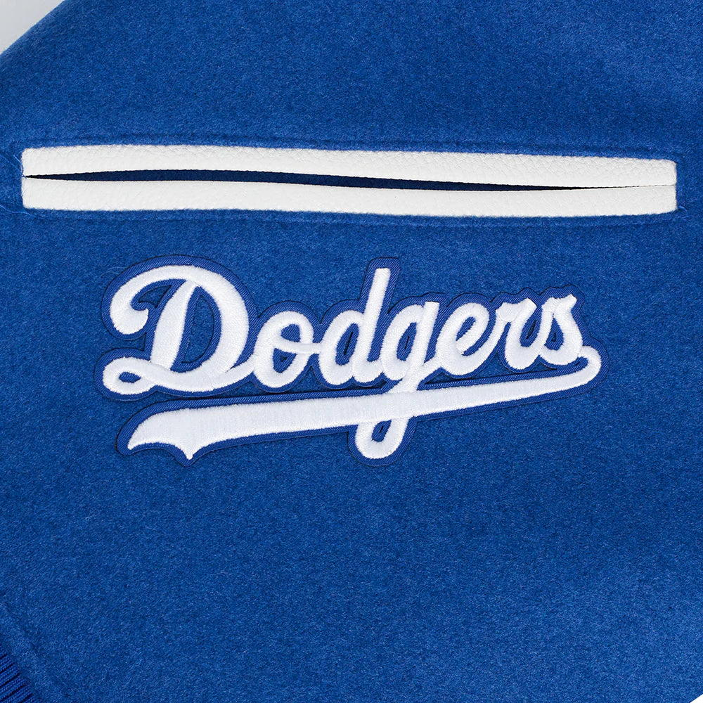 MLB LOS ANGELES DODGERS TURN IT UP MEN'S RIB WOOL VARSITY JACKET