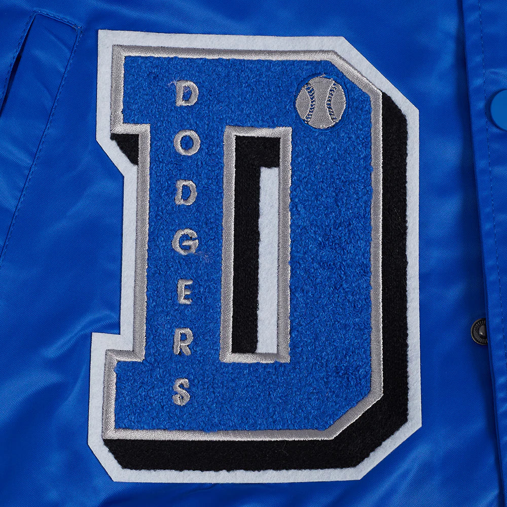 MLB LOS ANGELES DODGERS SUBLIMATED MEN'S SATIN JACKET-MIDNIGHT SKY
