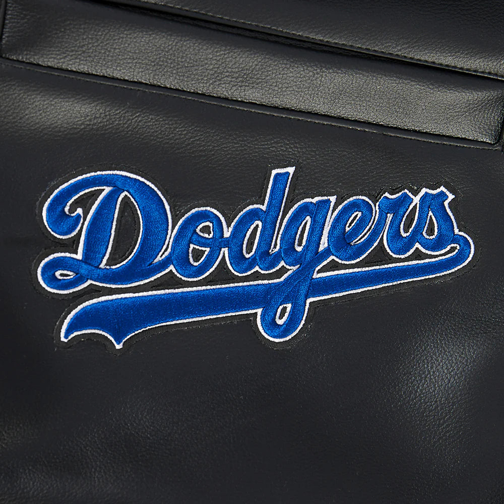 MLB LOS ANGELES DODGERS CITY SIGNATURE MEN'S LEATHER VARSITY JACKET