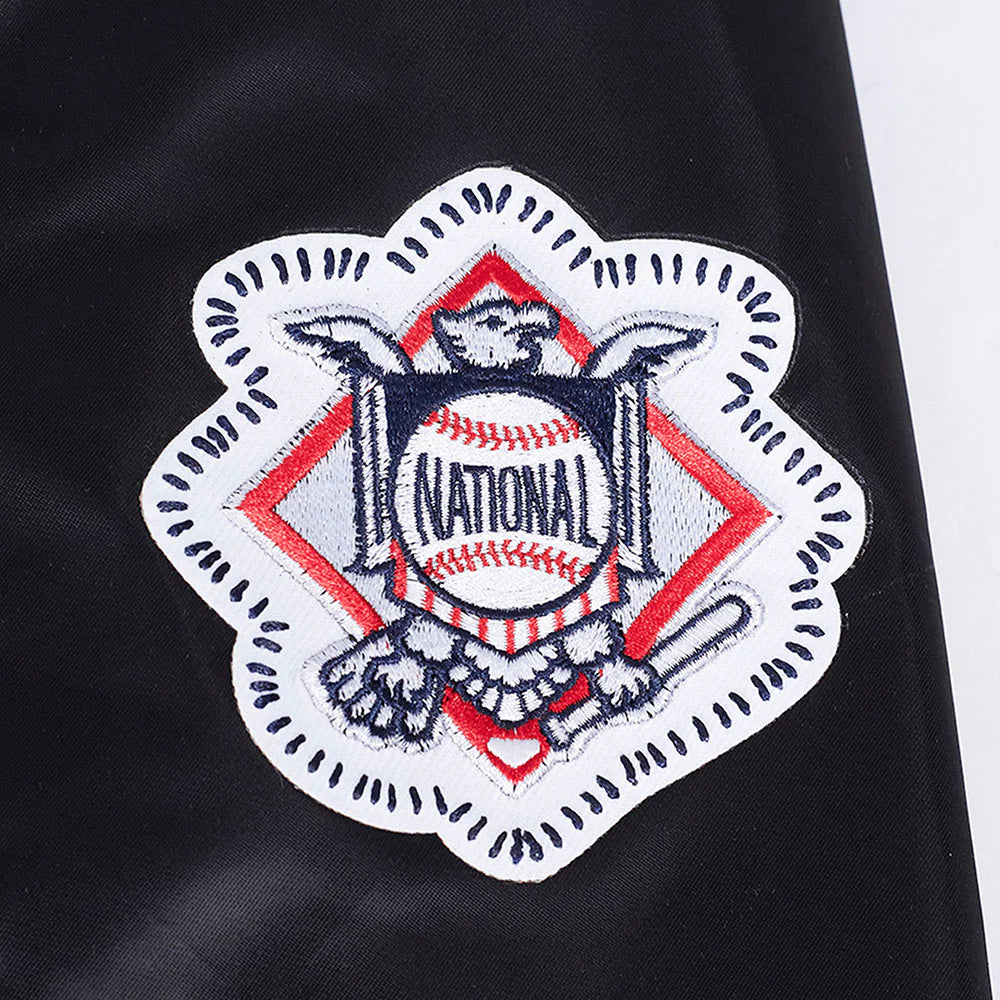 MLB LOS ANGELES DODGERS DIY PICK STITCH MEN'S RIB SATIN JACKET