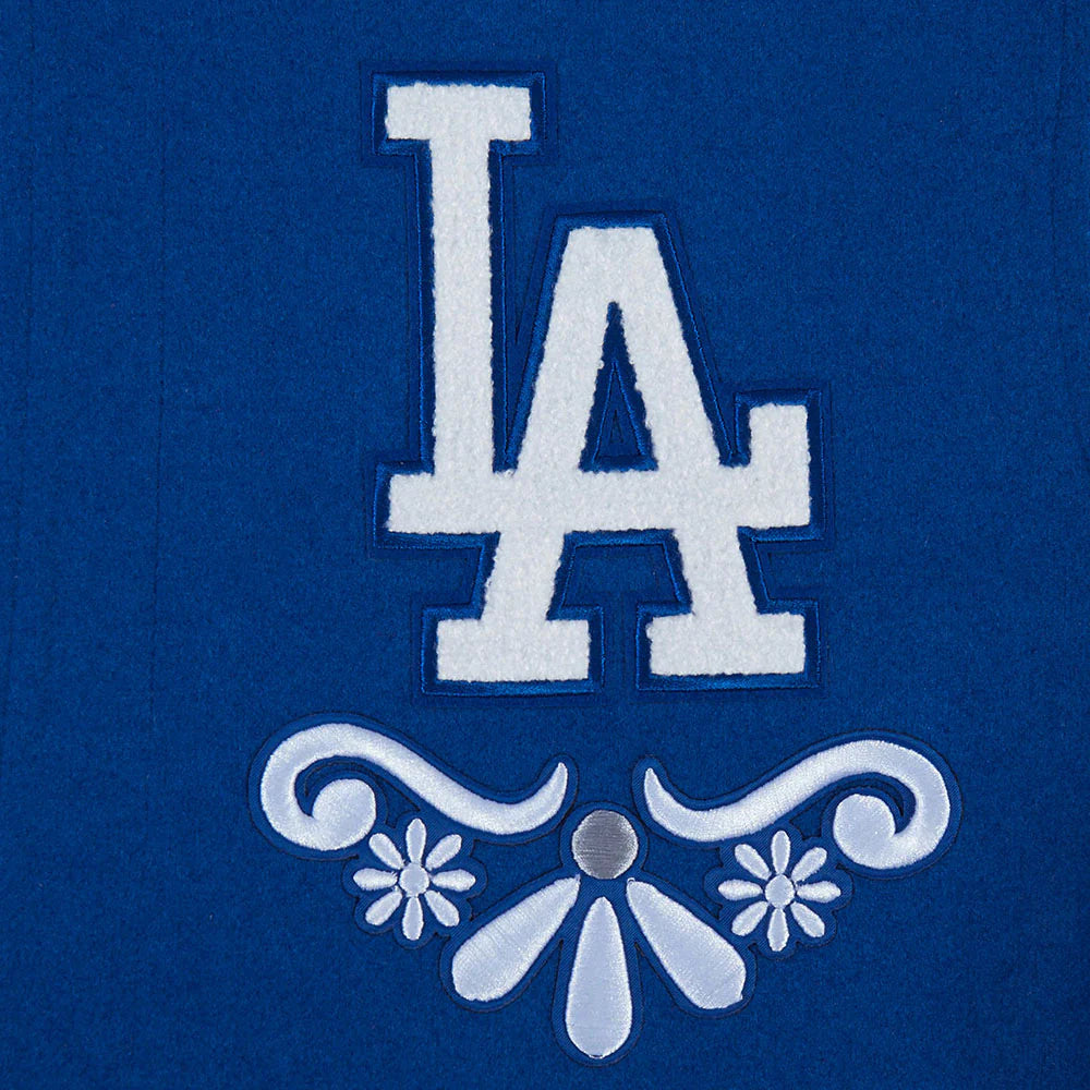 MLB LOS ANGELES DODGERS SUGAR SKULL MEN'S RIB WOOL VARSITY JACKET