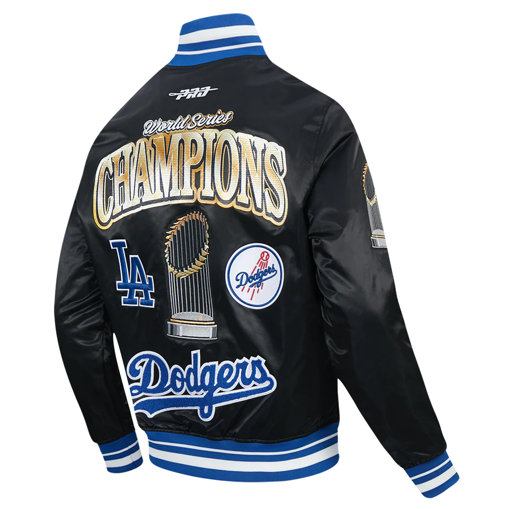 MLB LOS ANGELES DODGERS MLB WORLD SERIES 2025 PRO SATIN YD RIB JACKET