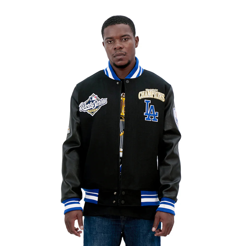 MLB LOS ANGELES DODGERS MLB WORLD SERIES 2025 MEN´S RIB WOOL VARSITY JACKET