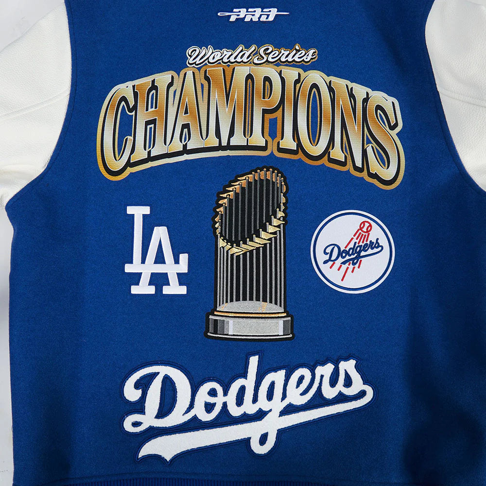 MLB LOS ANGELES DODGERS MLB WORLD SERIES 2025 MEN´S RIB WOOL VARSITY JACKET