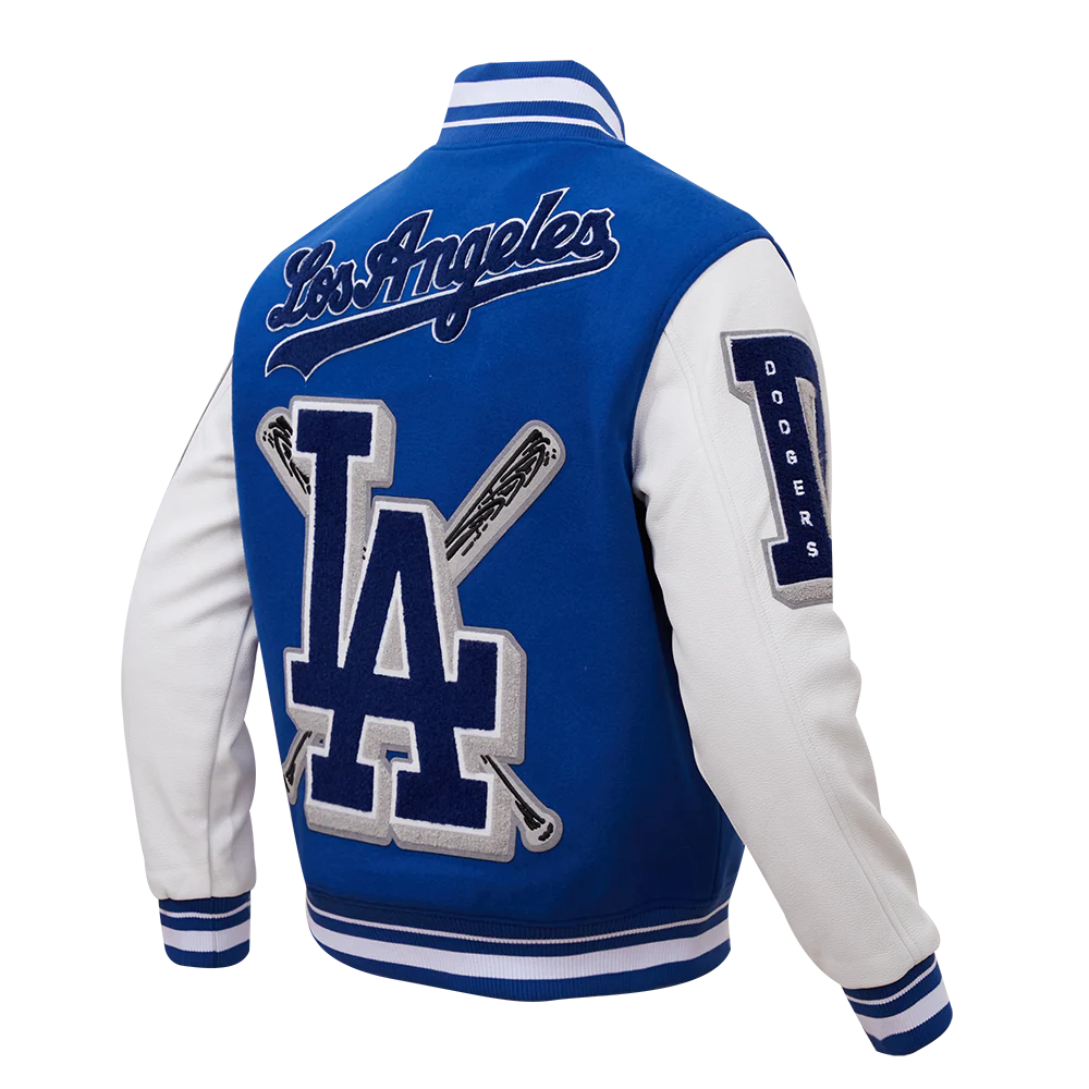 MLB LOS ANGELES DODGERS MASHUP MEN'S RIB WOOL VARSITY JACKET