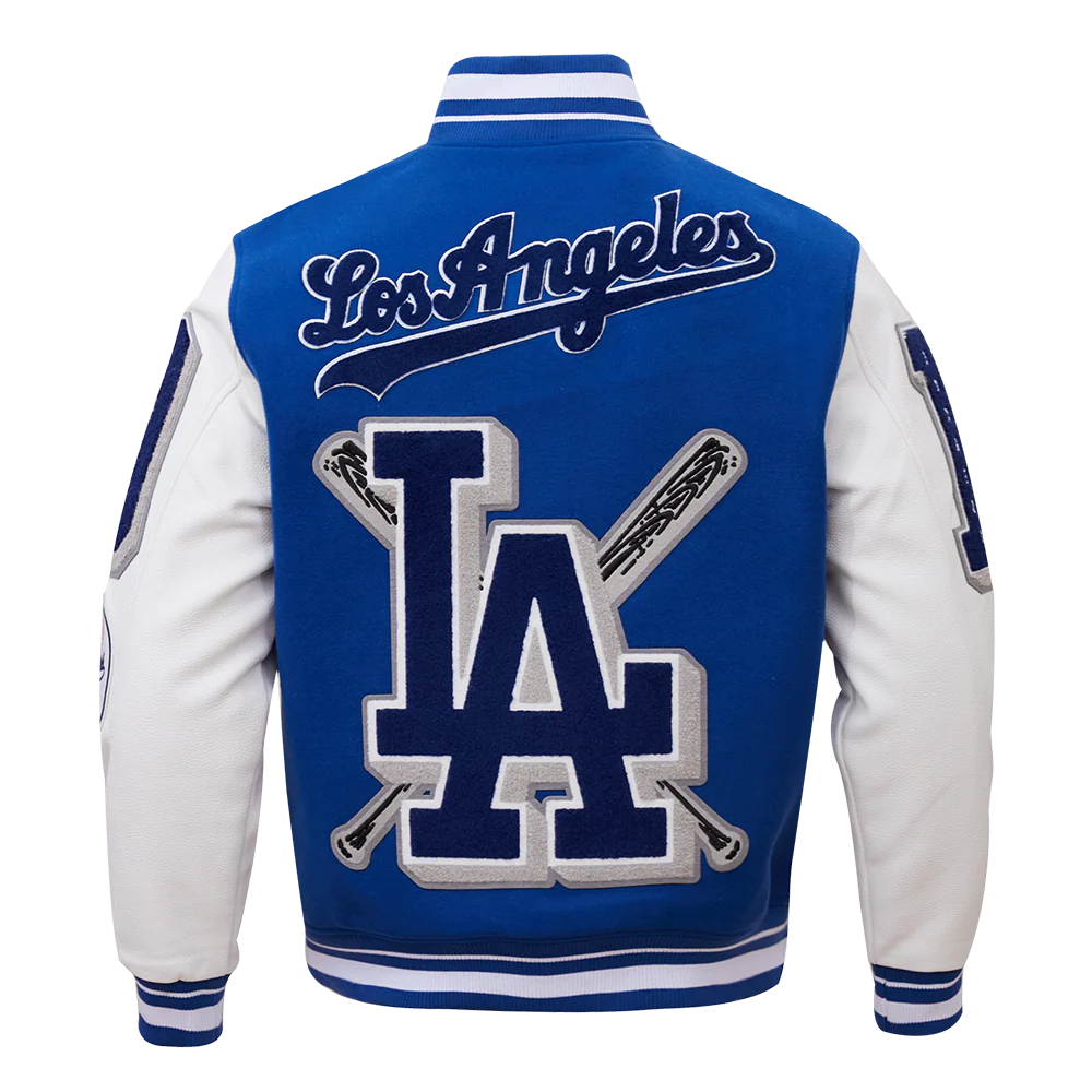 MLB LOS ANGELES DODGERS MASHUP MEN'S RIB WOOL VARSITY JACKET