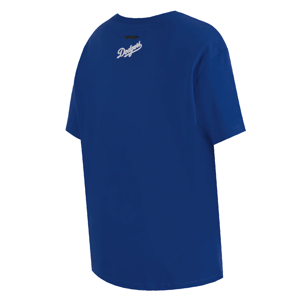 MLB LOS ANGELES DODGERS SCRIPT TAIL WOMEN'S COTTON BOYFRIEND TOP
