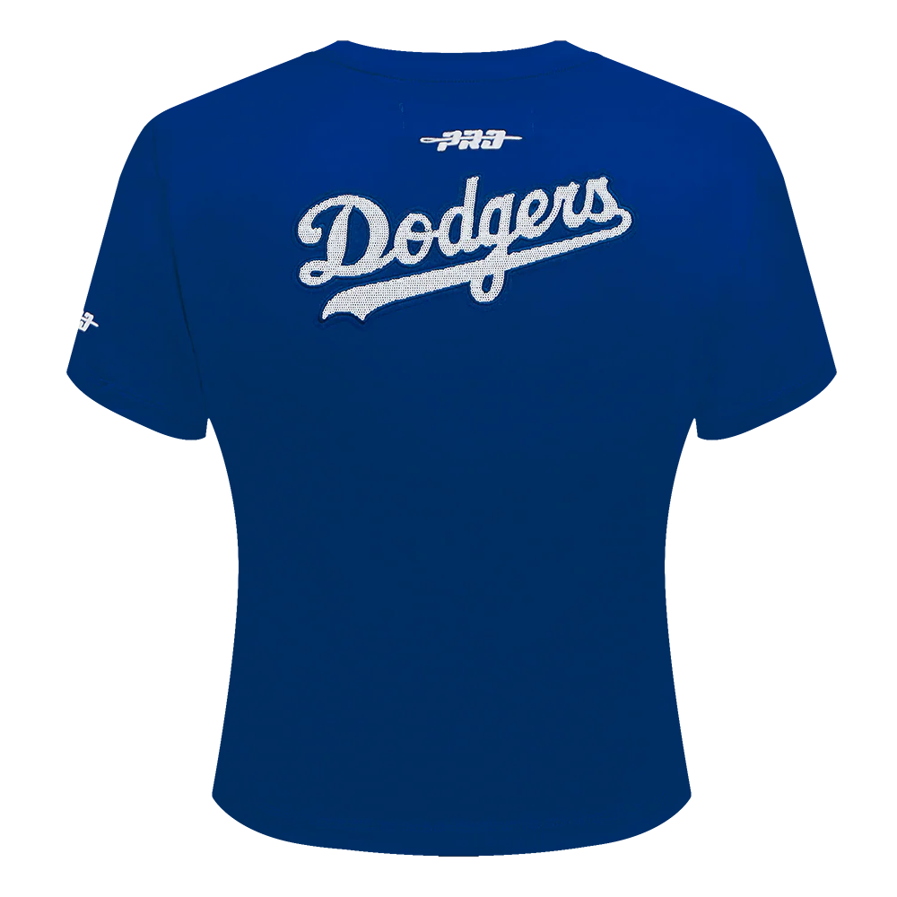 MLB LOS ANGELES DODGERS GAME DAY CLASSICS WOMEN'S SINGLE JERSEY BABY DOLL TOP