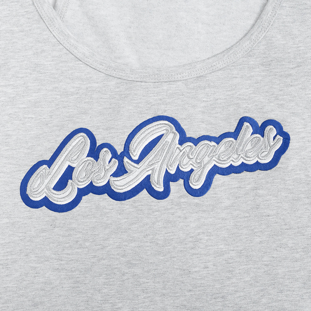 MLB LOS ANGELES DODGERS SHEER INFLUENCE WOMEN'S FITTED RACERBACK