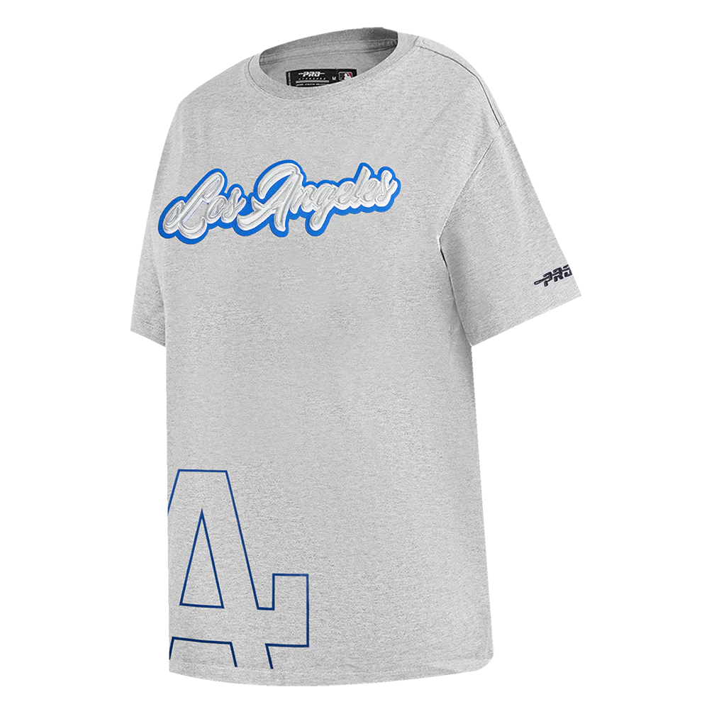 MLB LOS ANGELES DODGERS SHEER INFLUENCE WOMEN'S BOYFRIEND TOP