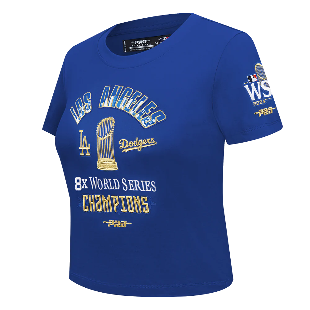MLB LOS ANGELES DODGERS WORLD SERIES WOMEN'S SINGLE JERSEY SLIM FIT TOP