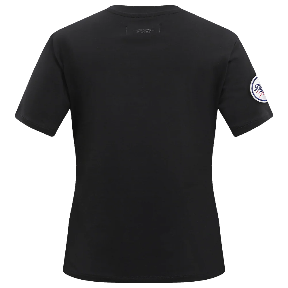 MLB LOS ANGELES DODGERS CLASSIC SHORT SLEEVE WOMEN'S SINGLE JERSEY SLIM FIT TOP