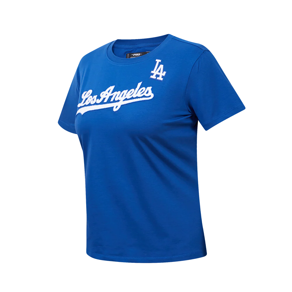 MLB LOS ANGELES DODGERS CLASSIC SHORT SLEEVE WOMEN'S SINGLE JERSEY SLIM FIT TOP