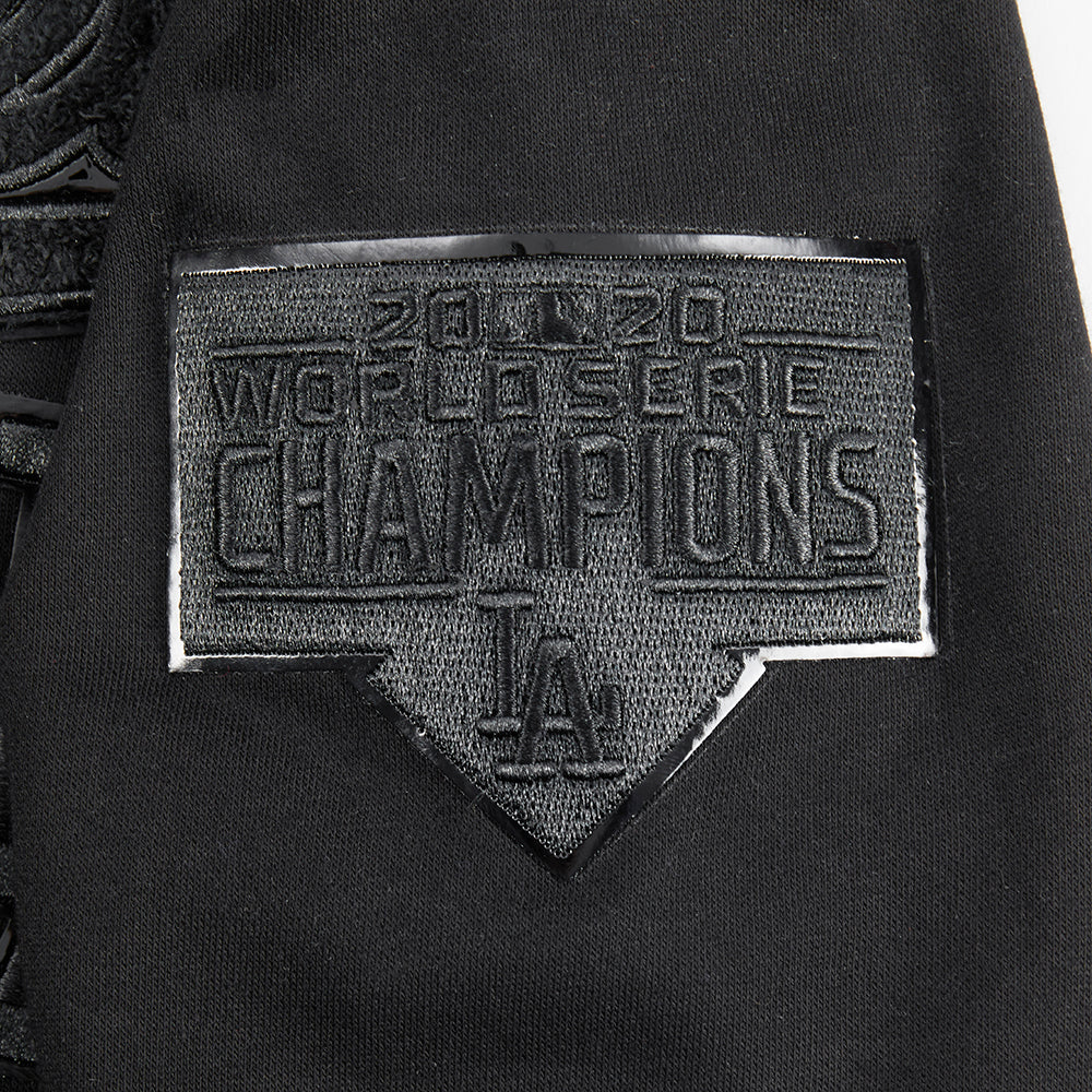 MLB LOS ANGELES DODGERS TRIPLE BLACK BIG BOYS FLEECE PULLOVER HOODIE