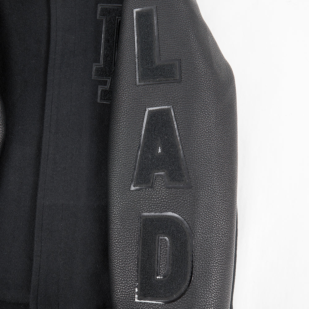 MLB LOS ANGELES DODGERS TRIPLE BLACK BIG BOYS WOOL VARSITY JACKET