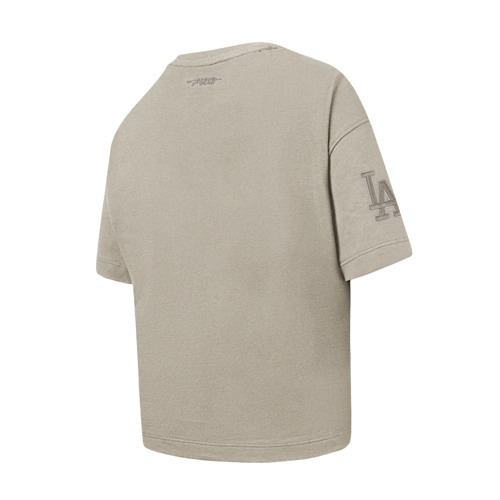 MLB LOS ANGELES DODGERS NEUTRAL BIG GIRLS SHORT SLEEVE BOXY TOP