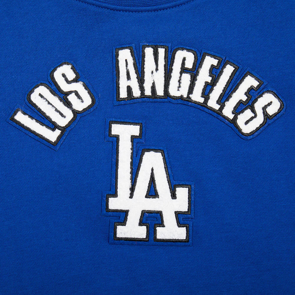 MLB LOS ANGELES DODGERS CLASSIC BIG GIRLS FLEECE CREWNECK