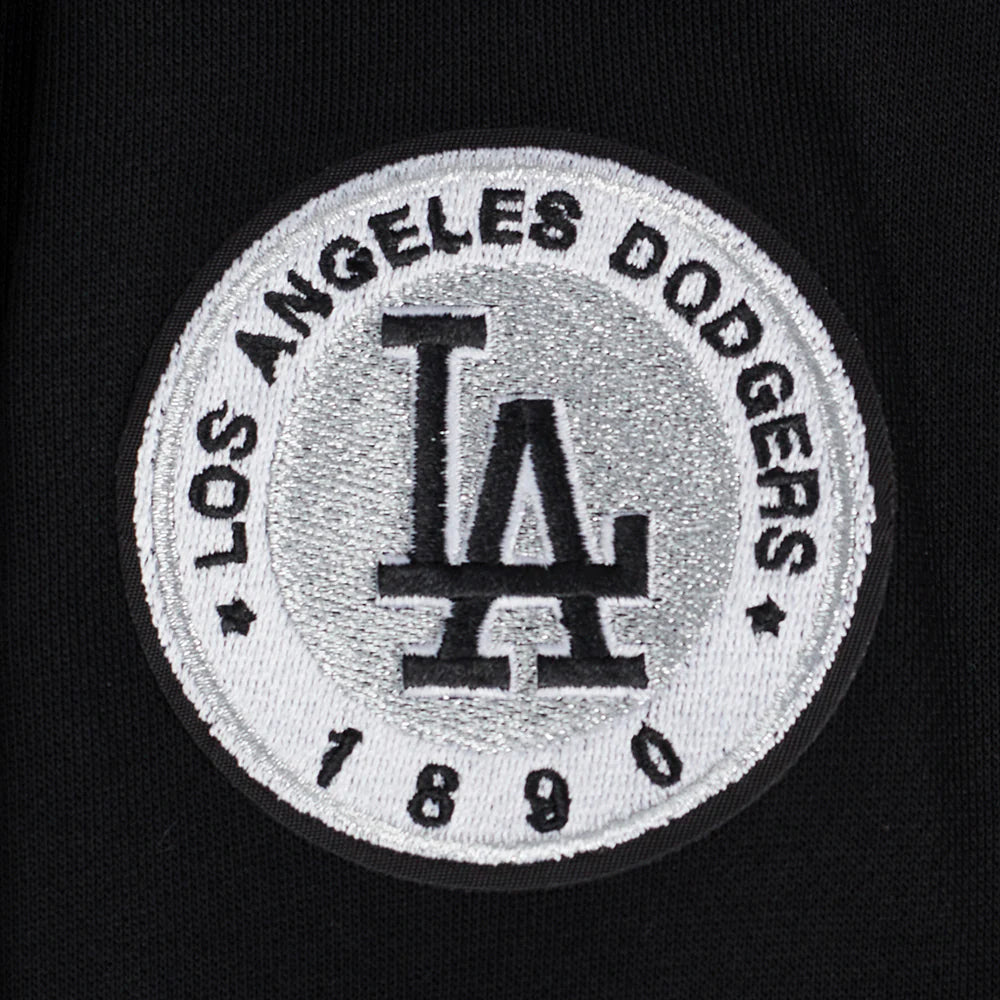 MLB LOS ANGELES DODGERS PEARLS WOMEN'S RIB FLEECE CREWNECK