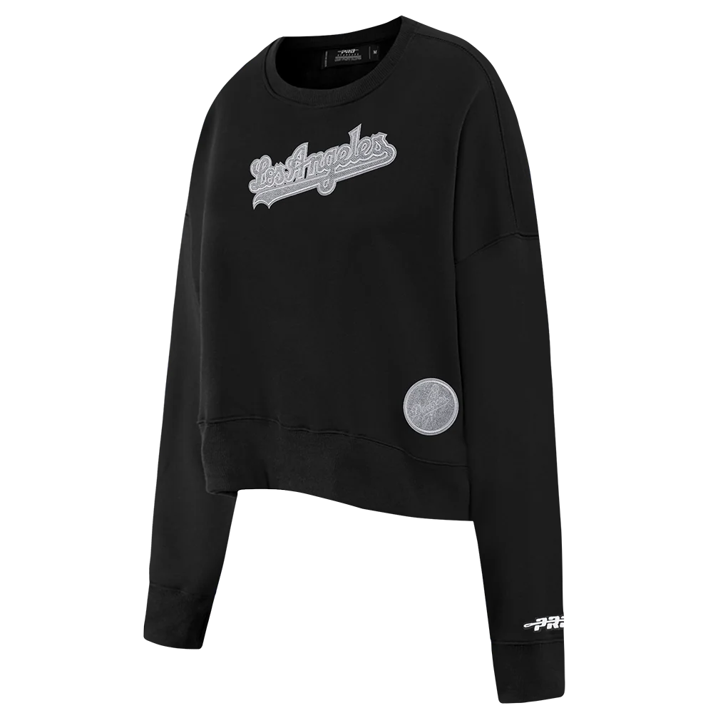 MLB LOS ANGELES DODGERS REVERSE FRENCH TERRY WOMEN'S FLEECE CREWNECK