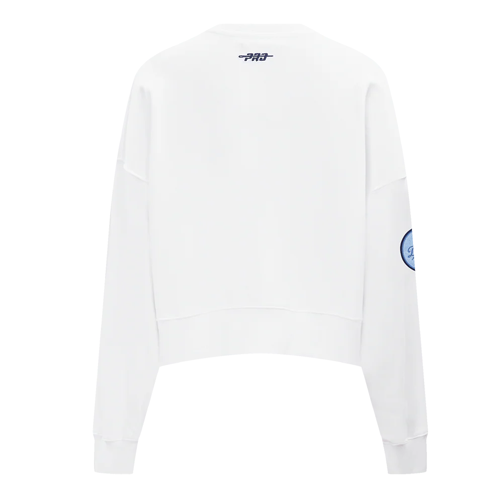 MLB LOS ANGELES DODGERS COUNTRY CLUB WOMEN'S DOUBLE KNIT CREWNECK
