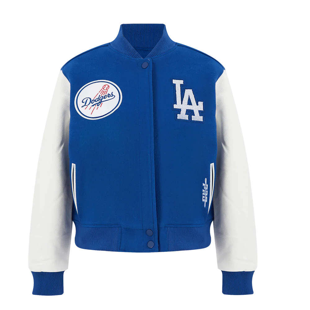 MLB LOS ANGELES DODGERS GAME DAY CLASSICS WOMEN'S WOOL VARSITY JACKET