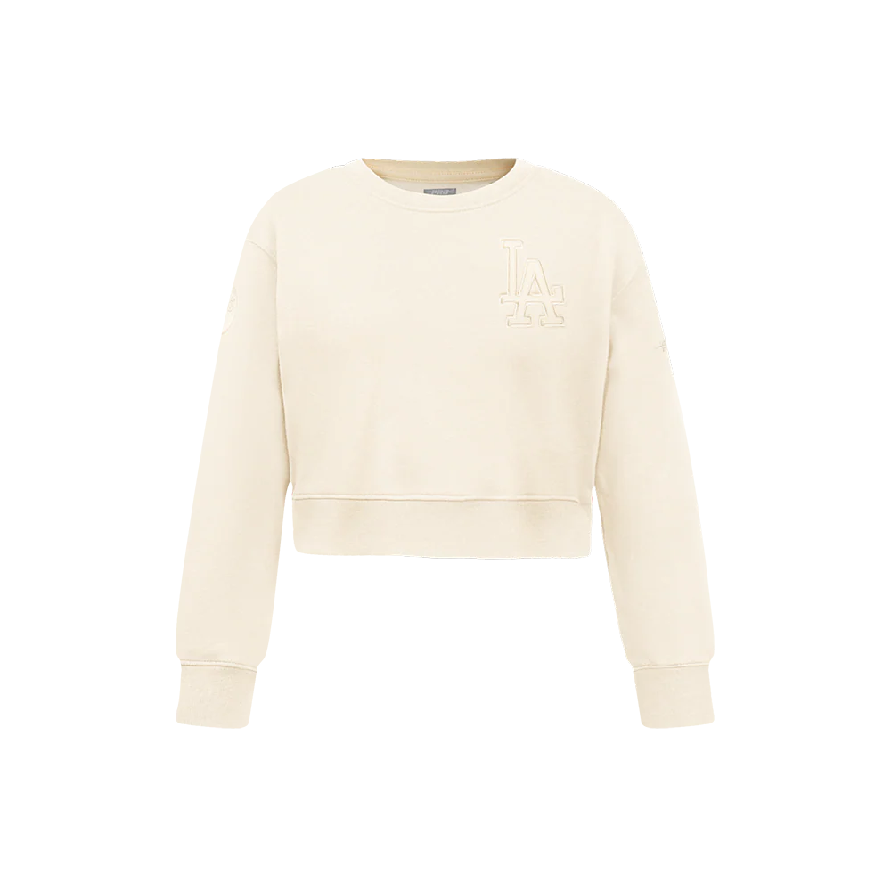 MLB LOS ANGELES DODGERS NEUTRAL LITTLE GIRLS FLEECE CREWNECK