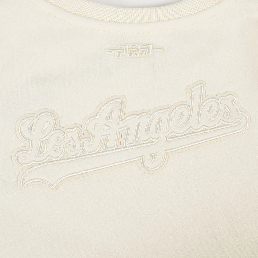 MLB LOS ANGELES DODGERS NEUTRAL LITTLE GIRLS FLEECE CREWNECK