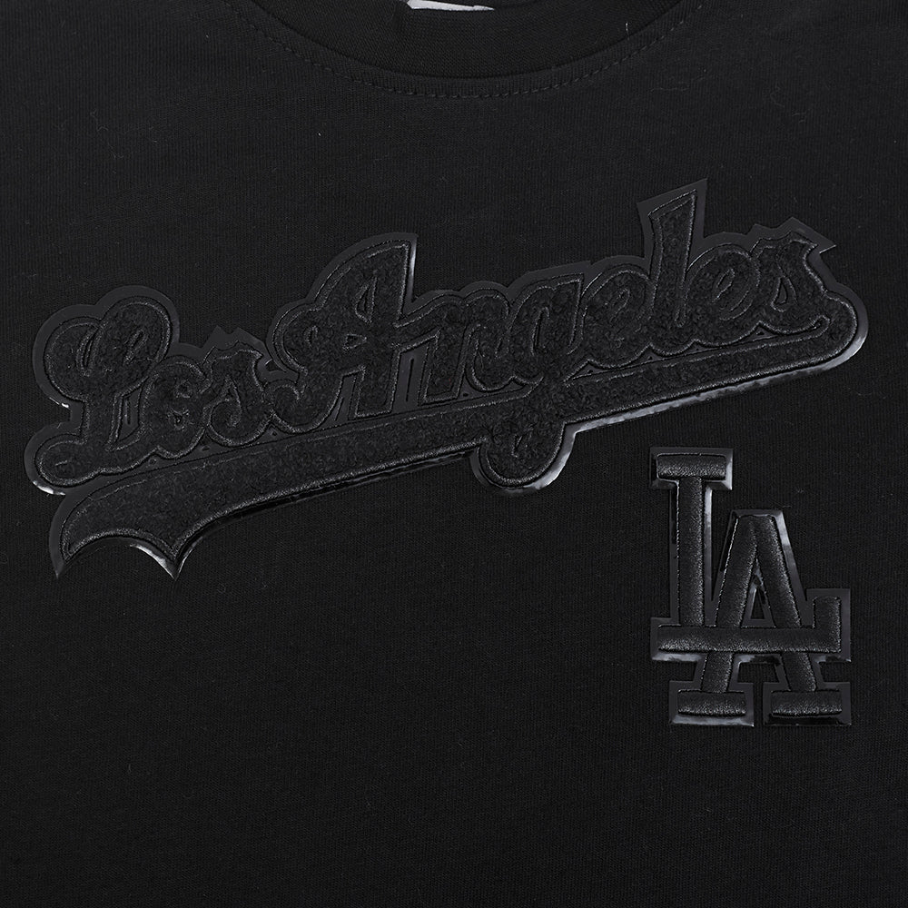 MLB LOS ANGELES DODGERS TRIPLE BLACK TODDLER BOYS SHORT SLEEVE TOP