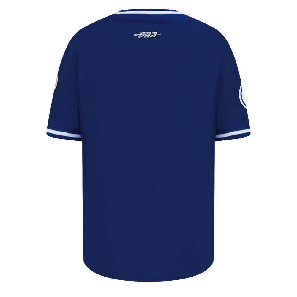 MLB LOS ANGELES DODGERS CLASSIC TODDLER BOYS SHORT SLEEVE STRIPED RIB TOP