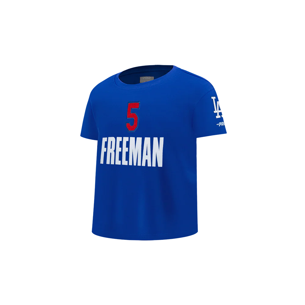 MLB LOS ANGELES DODGERS FREDDIE FREEMAN #5 CLASSIC PLAYER NAME AND NUMBER TODDLER BOYS SHORT SLEEVE TOP