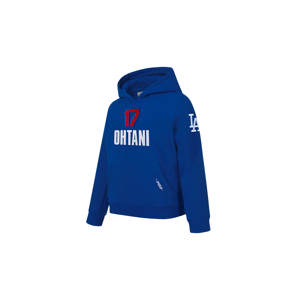 MLB LOS ANGELES DODGERS SHOHEI OHTANI #17 CLASSIC PLAYER NAME AND NUMBER TODDLER BOYS PULLOVER HOODIE