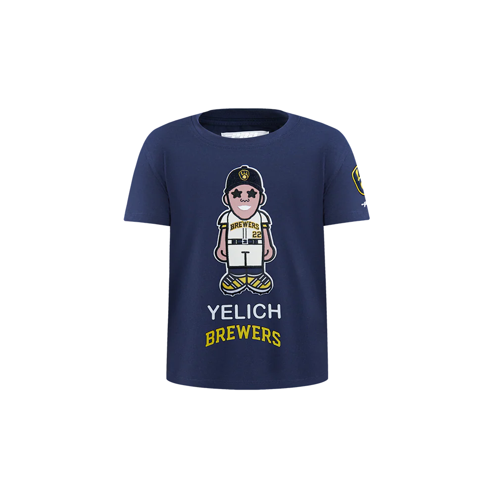 MLB MILWAUKEE BREWERS CHRISTIAN YELICH #22 AVATAR TODDLER BOYS SHORT SLEEVE TOP