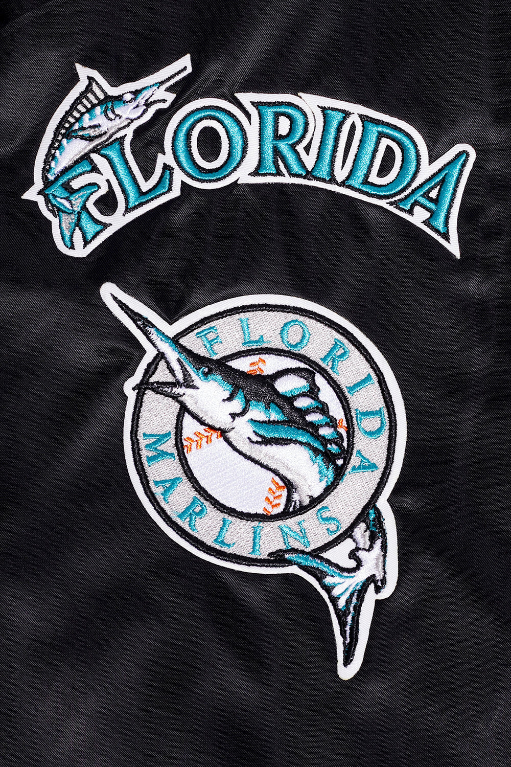 MLB FLORIDA MARLINS RETRO CLASSIC MEN'S RIB SATIN JACKET