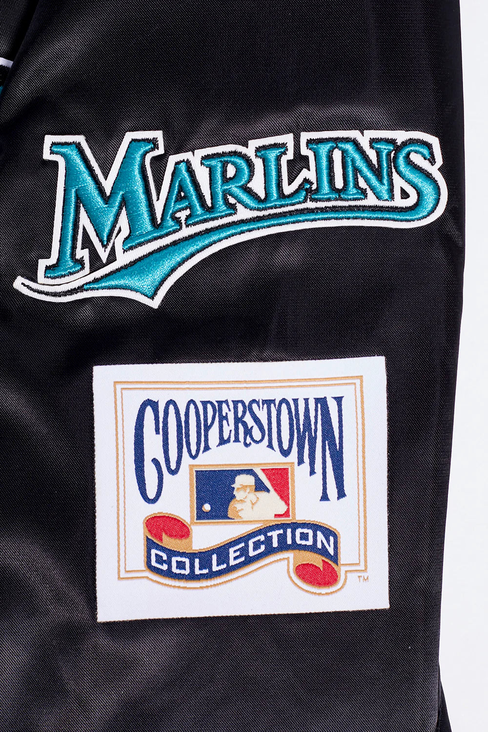 MLB FLORIDA MARLINS RETRO CLASSIC MEN'S RIB SATIN JACKET