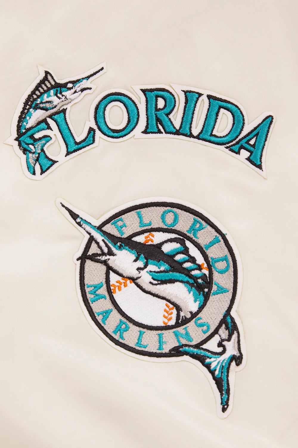 MLB FLORIDA MARLINS RETRO CLASSIC MEN'S RIB SATIN JACKET