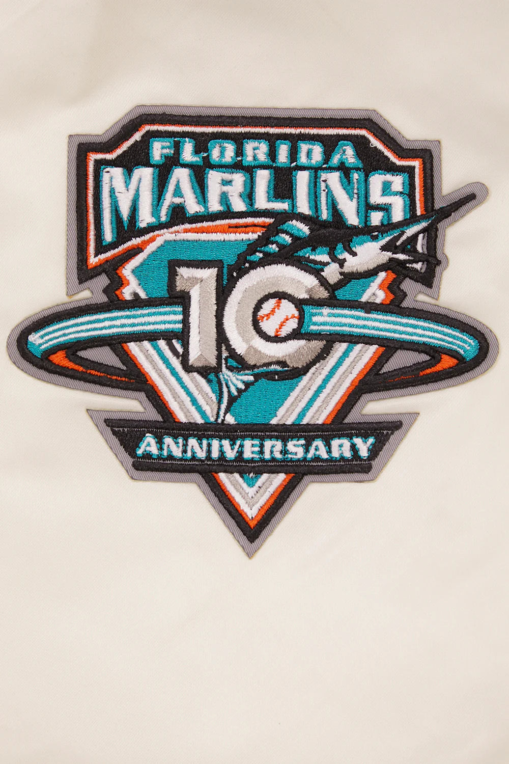 MLB FLORIDA MARLINS RETRO CLASSIC MEN'S RIB SATIN JACKET