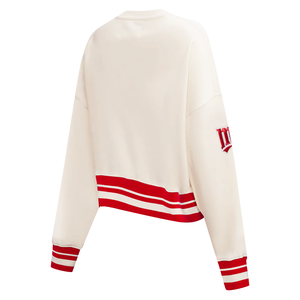 MLB MINNESOTA TWINS RETRO CLASSIC WOMEN'S RIB CREWNECK