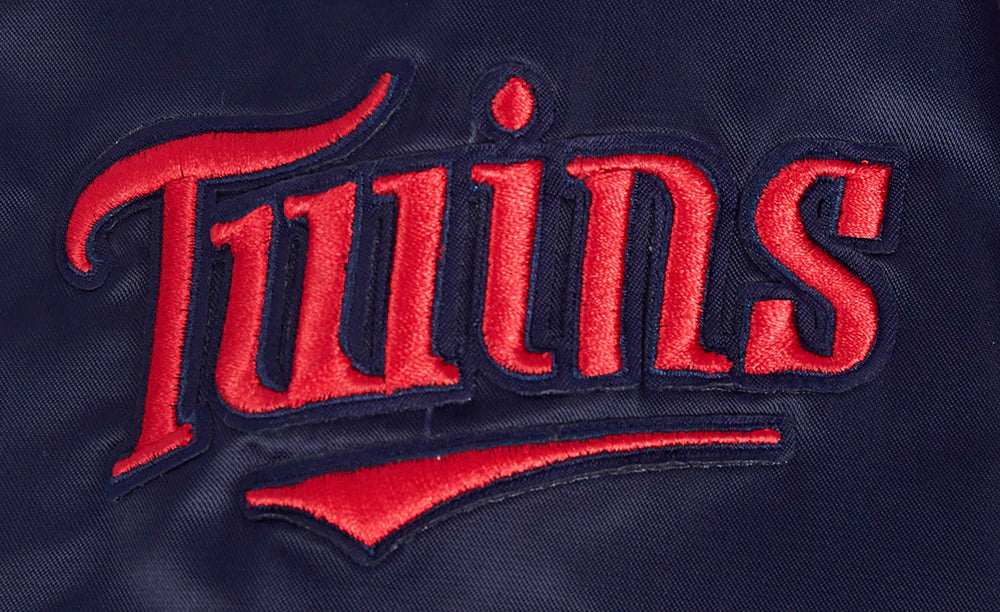 MLB MINNESOTA TWINS RETRO CLASSIC WOMEN'S RIB SATIN JACKET