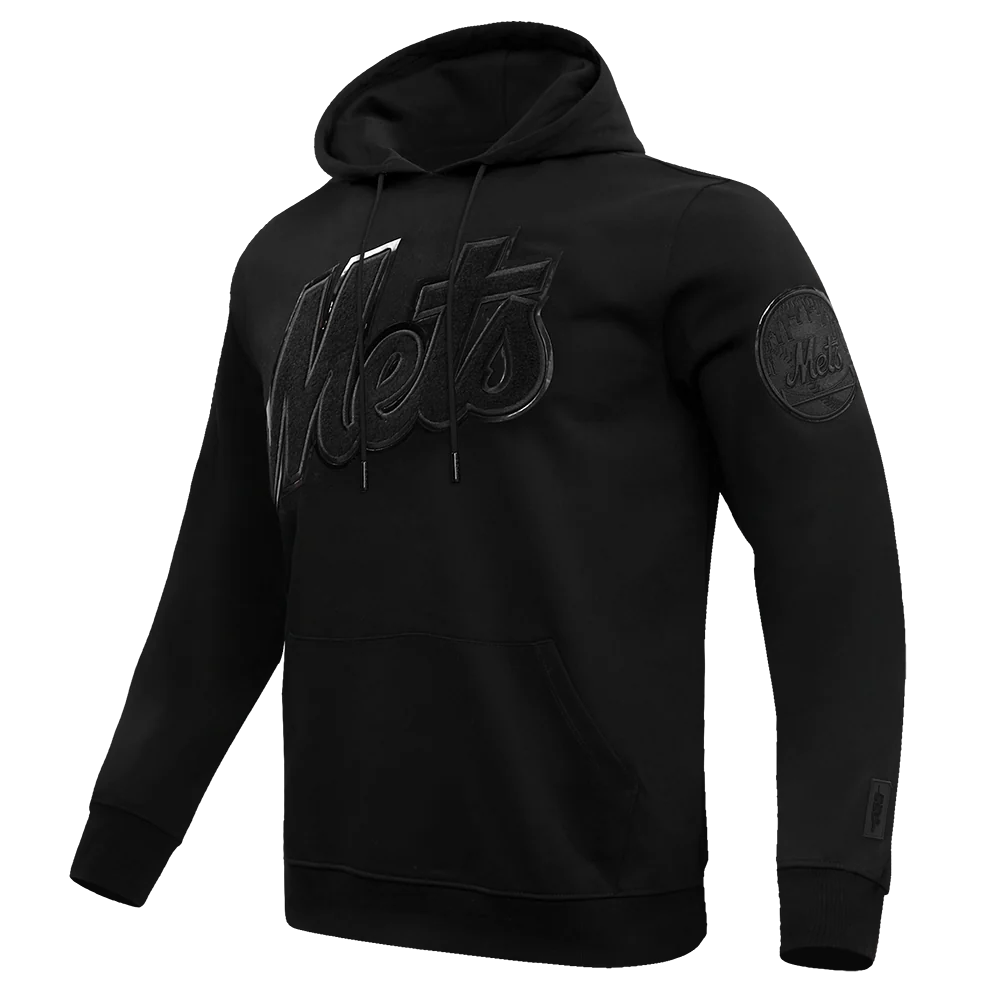 MLB NEW YORK METS TRIPLE BLACK MEN'S PULLOVER HOODIE