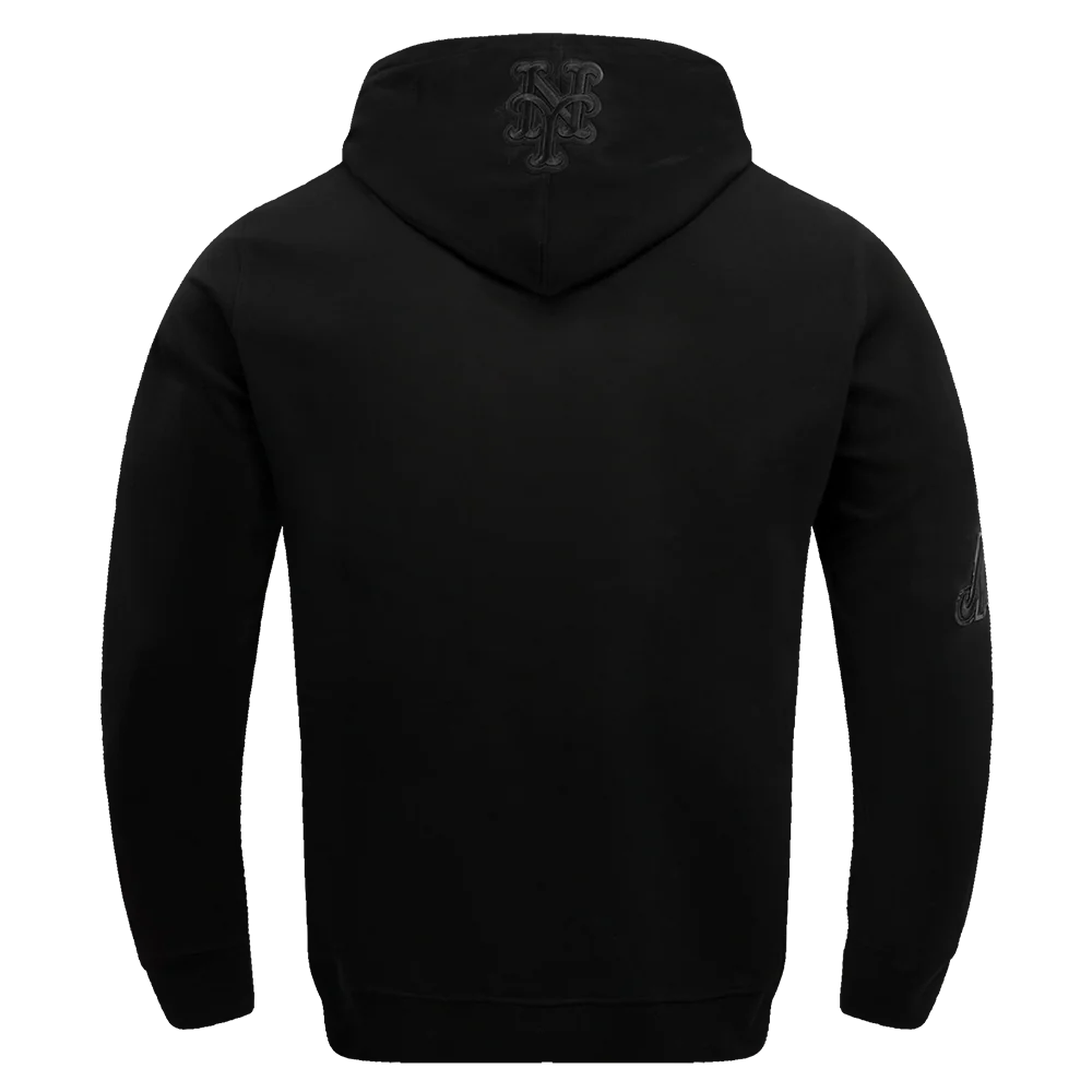 MLB NEW YORK METS TRIPLE BLACK MEN'S PULLOVER HOODIE